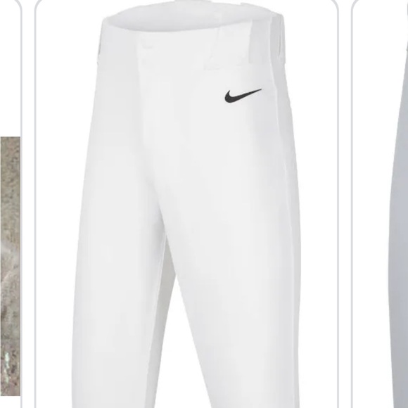 Nike new kid vapor baseball gray white  Athletic pants leggings  M - Picture 1 of 7